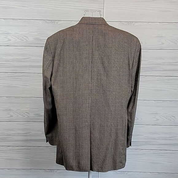 Chaps Ralph Lauren Nailhead Tweed Silk And Wool Blazer Mens Size 44T - Picture 6 of 14